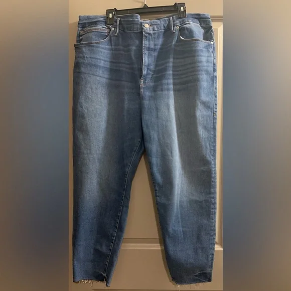 Good American x Calik Denim Always Fits Good Legs Skinny Crop Fits sizes 28W-32W - Picture 13 of 14